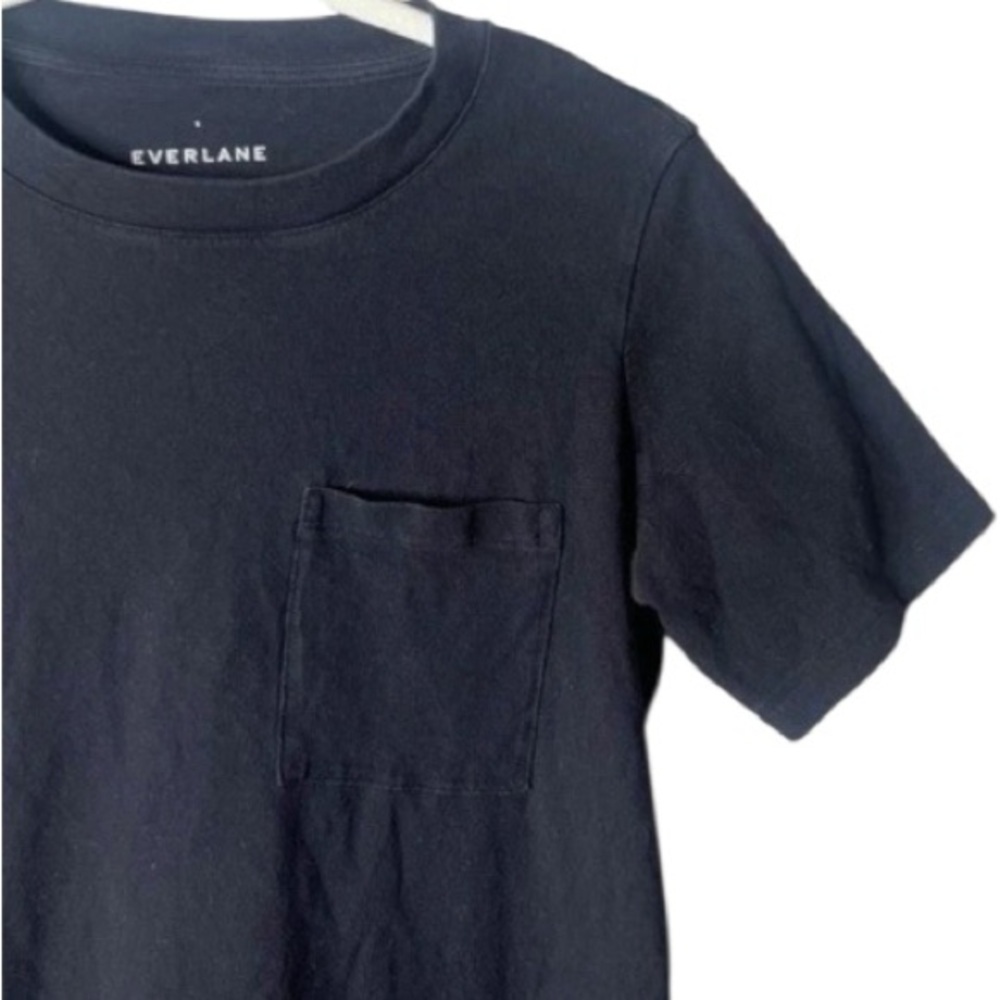 EVERLANE The Organic Cotton Weekend Tee Dress in Black (S) - Picture 4 of 8
